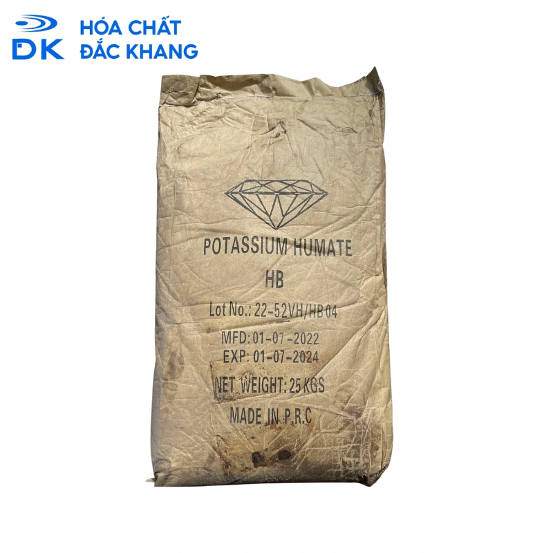 Kali Humate C9H8K2O4, Trung Quốc, 25Kg/Bao