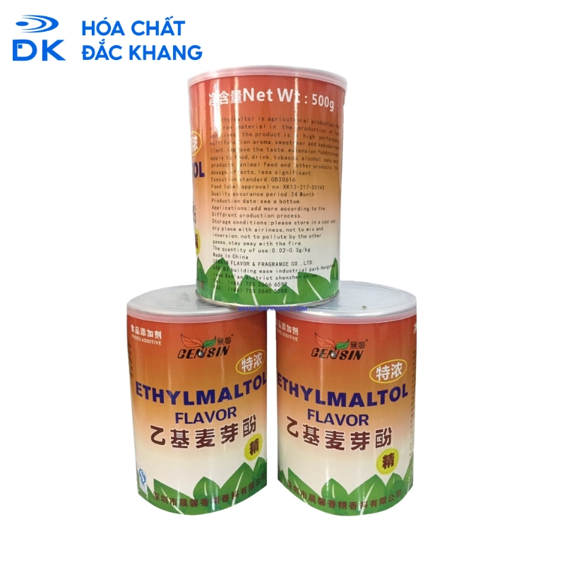 Ethyl Maltol (EM) - E637, Trung Quốc, 500Gr/Lon