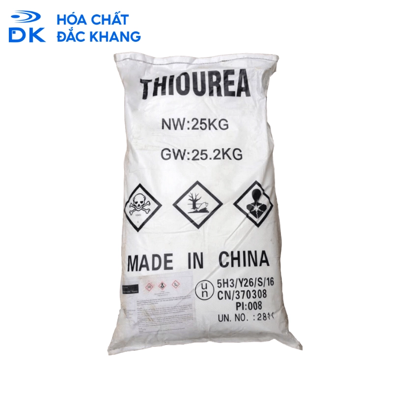 Thiourea CH4N2S 99%, Trung Quốc, 25kg/Bao