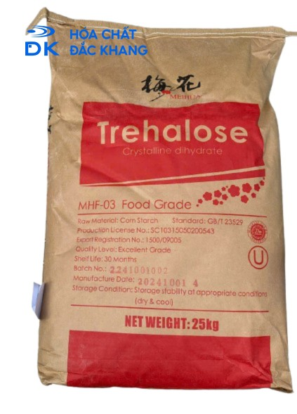 Đường tảo Trehalose Trung Quốc C12H22O11 25kg/bao