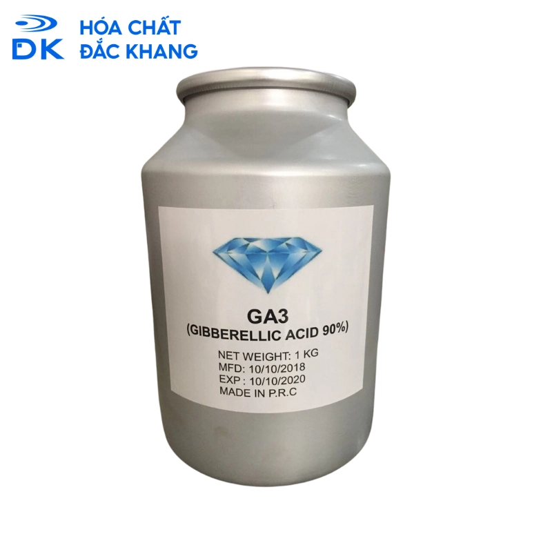 Gibberellic Acid 90% GA3 Nguyên Chất, Trung Quốc, 1Kg/Lon